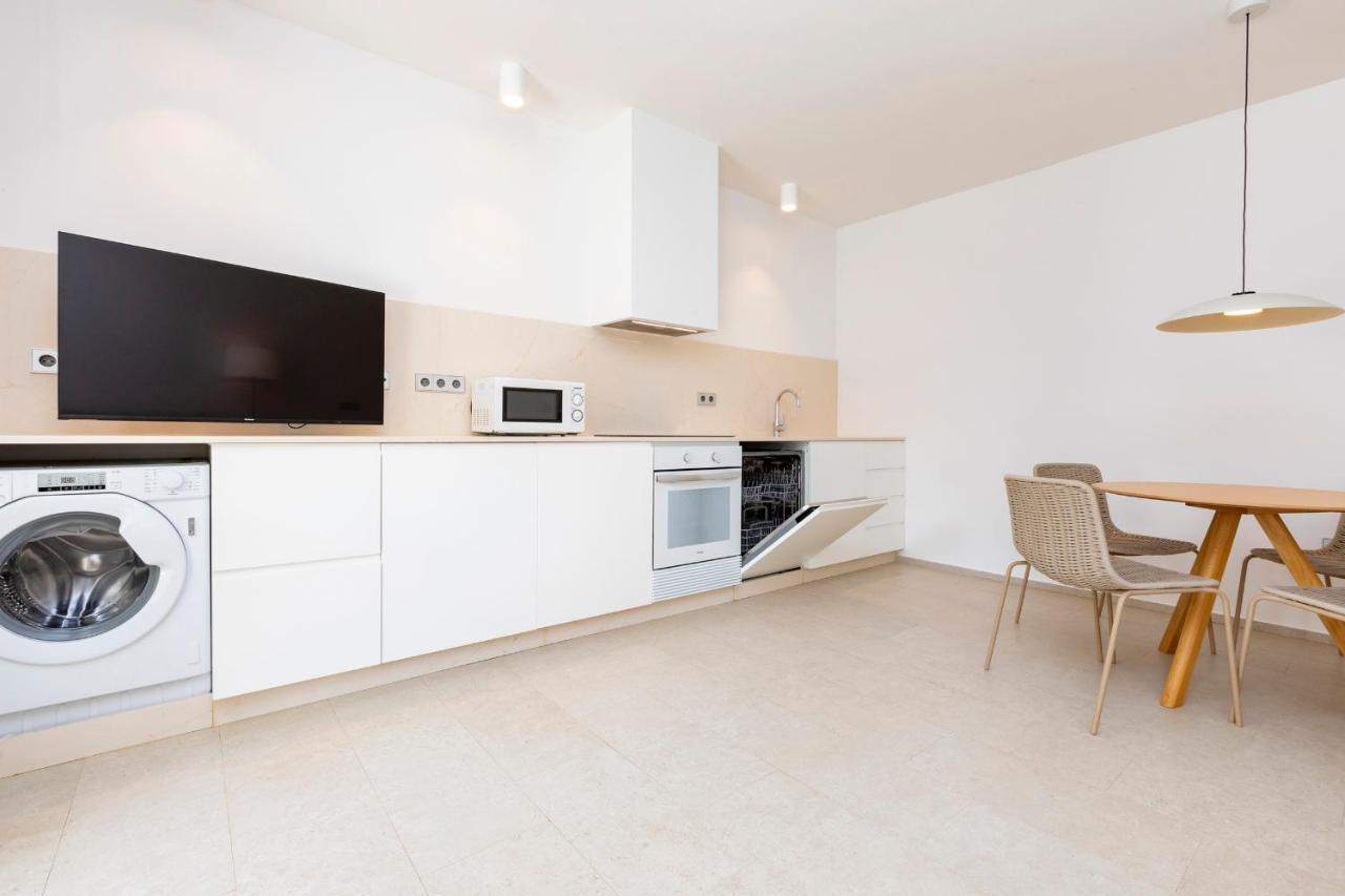 Ses Eufabietes Apartments & Restaurant Playa Migjorn Dış mekan fotoğraf